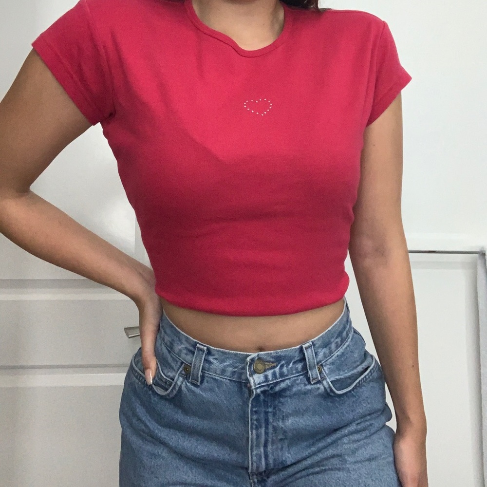 Diamond Heart Tee/Crop Top